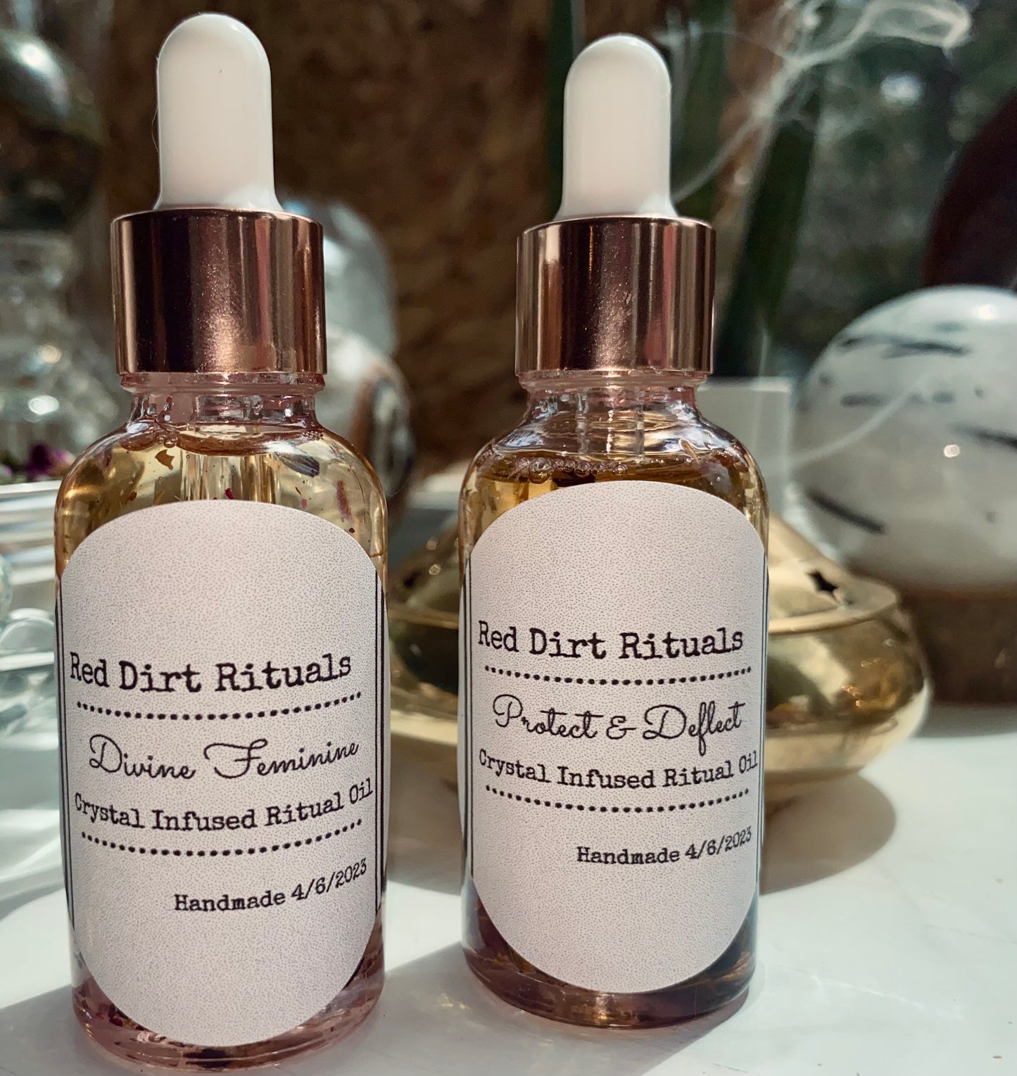 Crystal Infused Protect & Deflect Ritual Oil