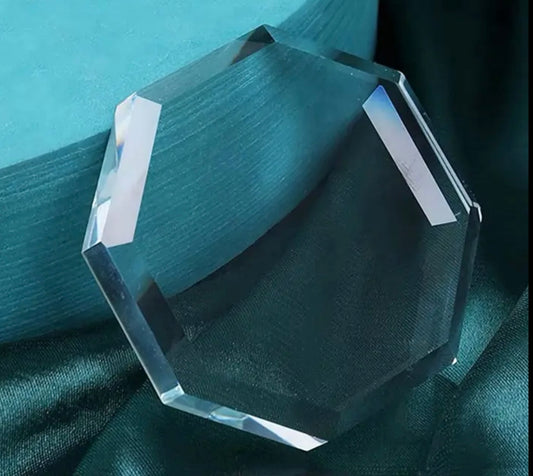 Beveled Glass Mineral Display